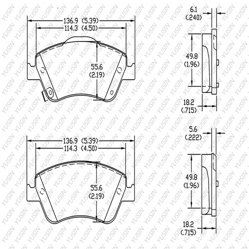 D1571 Front Brake Pad