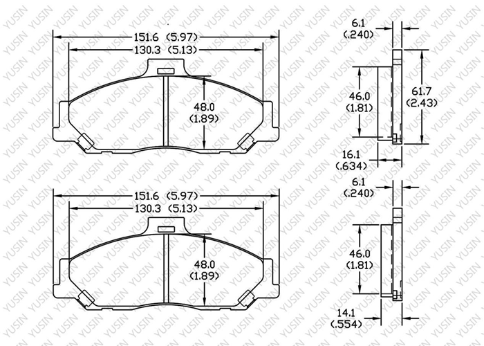 D1573 Front Brake Pad