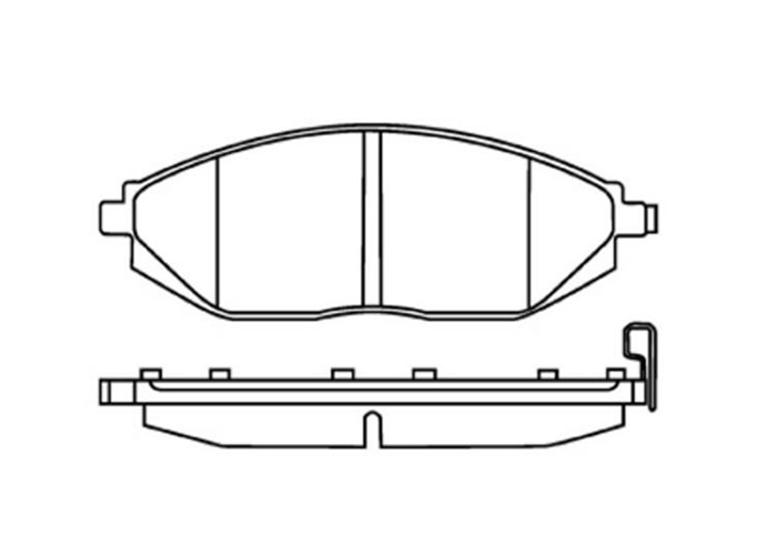 D1590 Front Brake Pad