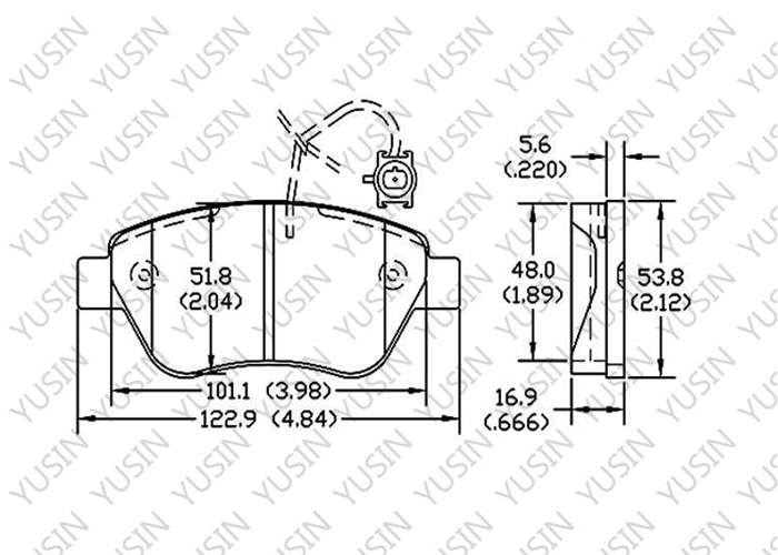 D1616 Front Brake Pad