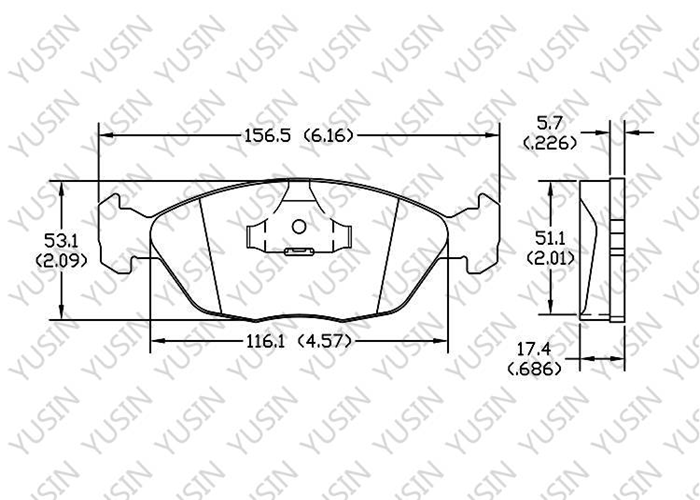 D1660 Front Brake Pad