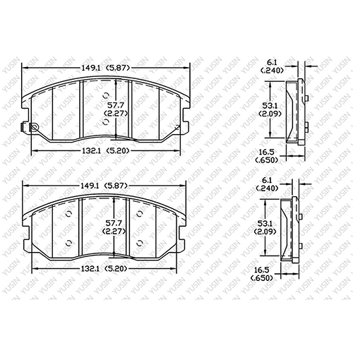 D1678 Front Brake Pad