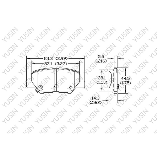 D1679 Rear Brake Pad