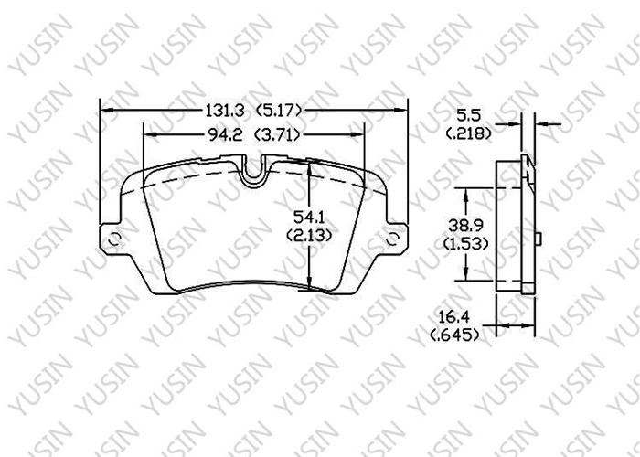 D1692 Rear Brake Pad