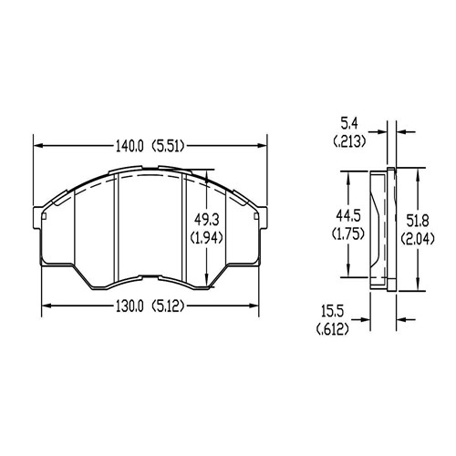 D1710 Front Brake Pad