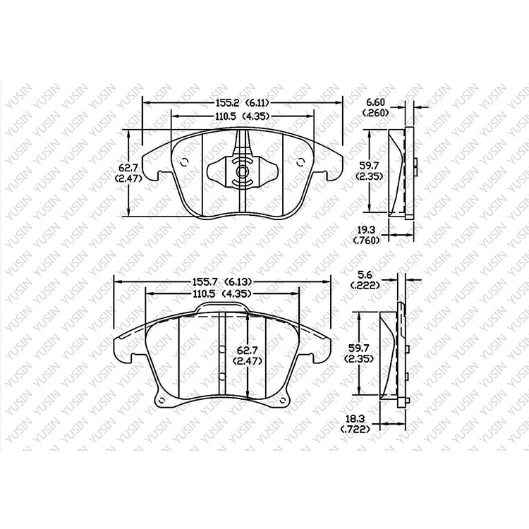 D1653 Front Brake Pad