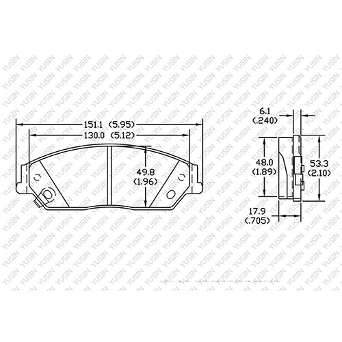 D1726 Front Brake Pad