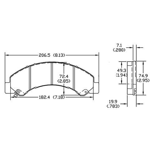 D1732 Front Brake Pad