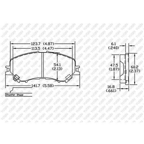 D1737 Front Brake Pad