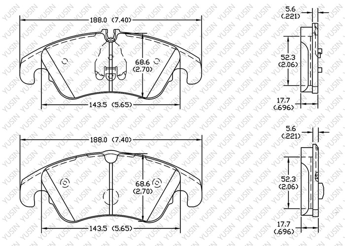 D1768 Front Brake Pad