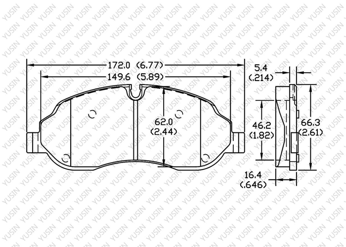 D1774 Front Brake Pad