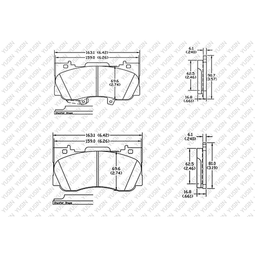 D1784 Front Brake Pad