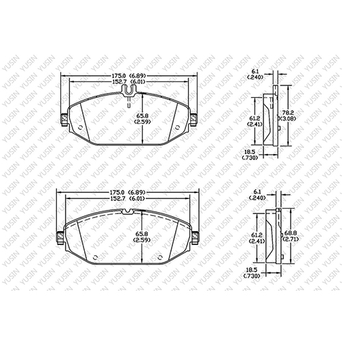 D1794 Front Brake Pad