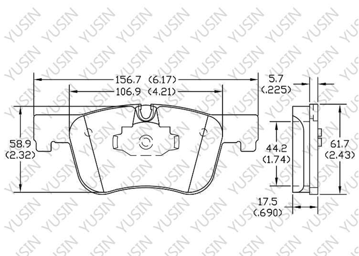 D1817 Front Brake Pad