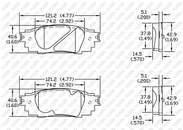 D1879 Rear Brake Pad