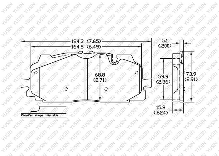 D1894 Front Brake Pad