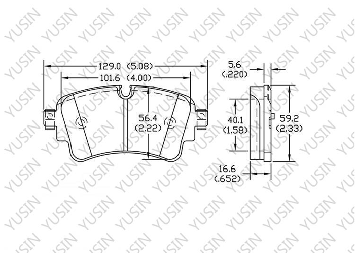 D1898 Rear Brake Pad