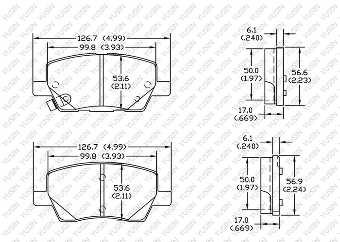 D1929 Front Brake Pad