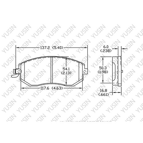 D1999 Front Brake Pad