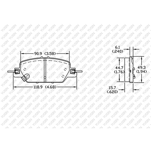 D2037 Rear Brake Pad