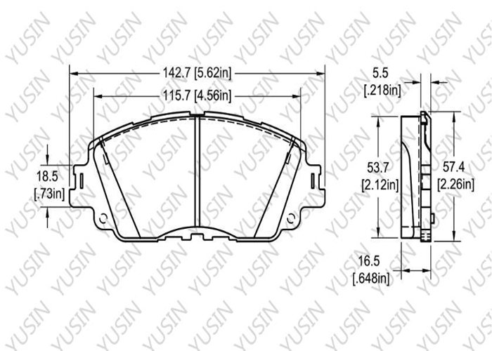 D2076 Front Brake Pad