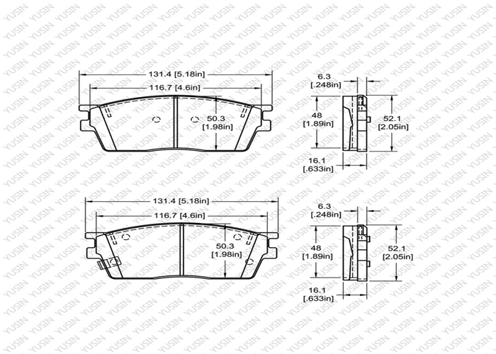 D2106 Front Brake Pad