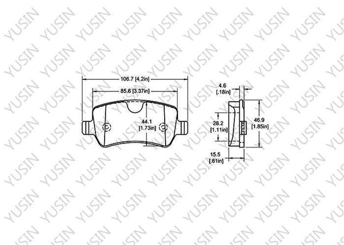 D2108 Rear Brake Pad