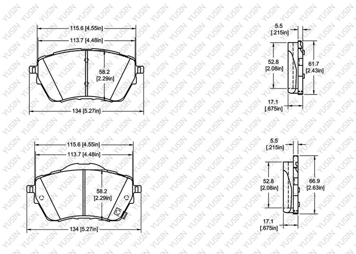 D2110 Front Brake Pad