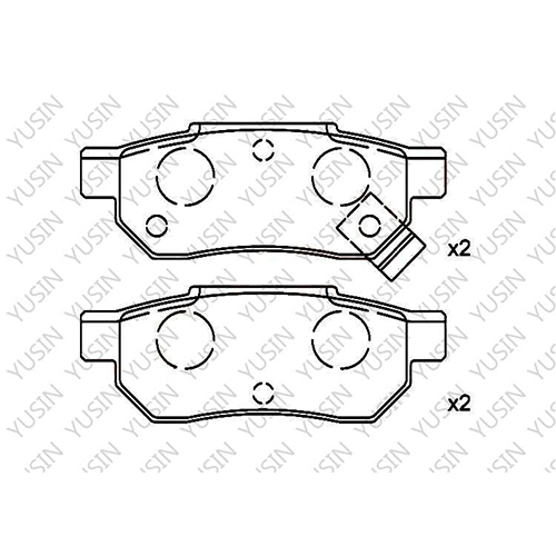 D364 Rear Brake Pad