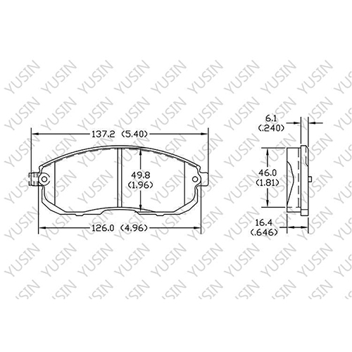 D526 Front Brake Pad