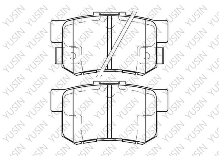 D536 Rear Brake Pad