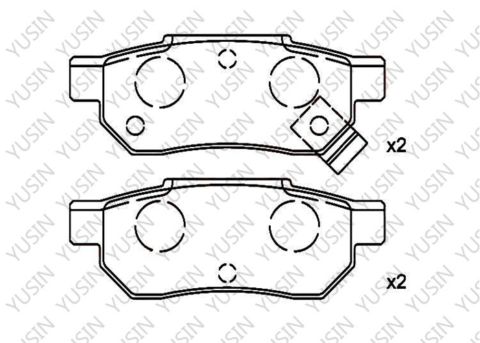 D564 Rear Brake Pad