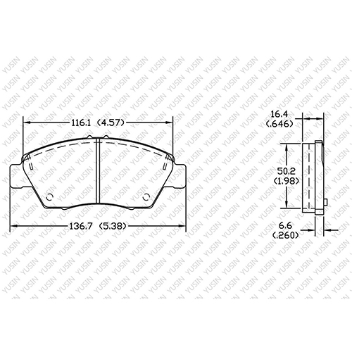 D621 Front Brake Pad