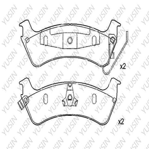 D666 Rear Brake Pad