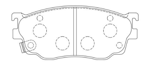 D755 Front Brake Pad