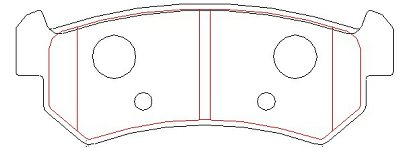 D9059 Rear Brake Pad