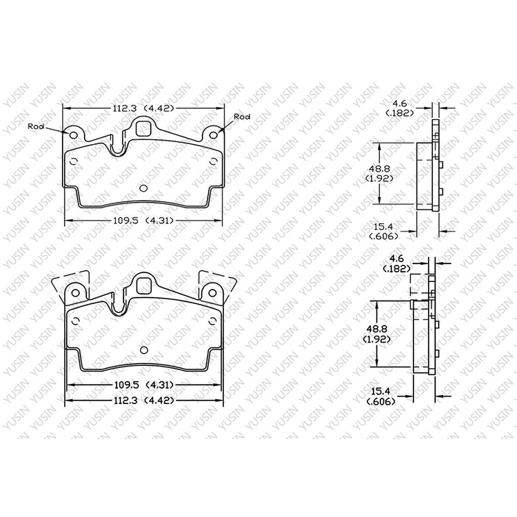 D978 Rear Brake Pad