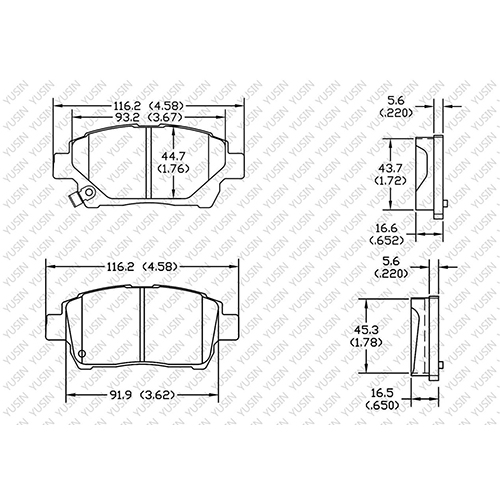 D990 Front Brake Pad