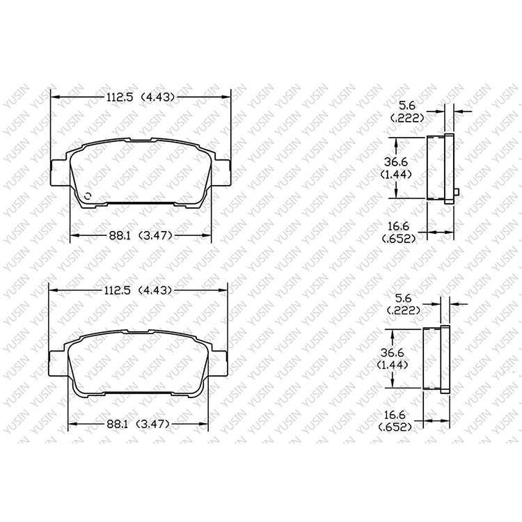 D995 Rear Brake Pad