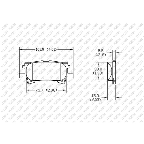 D996 Rear Brake Pad