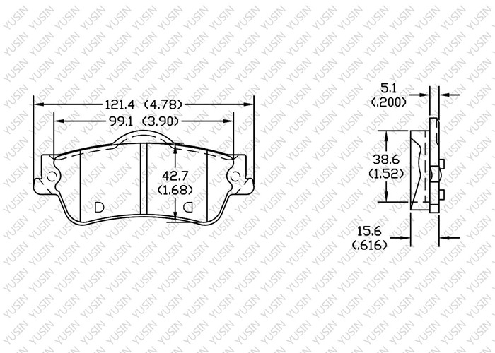 GDB1351 Rear Brake Pad