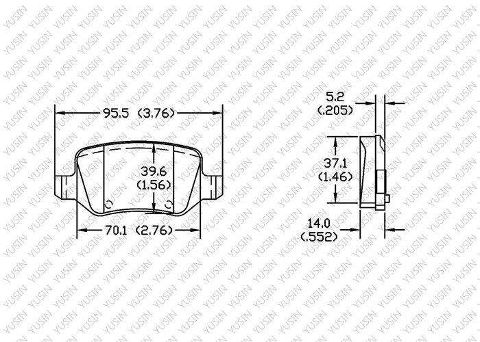 GDB1433 Rear brake pad