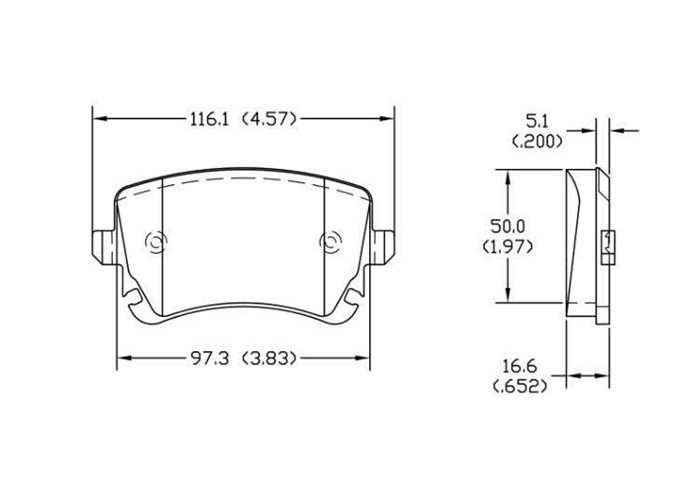 GDB1557 Rear Brake Pad