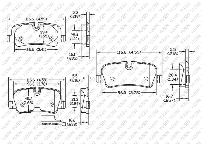 GDB1632 Front Brake Pad