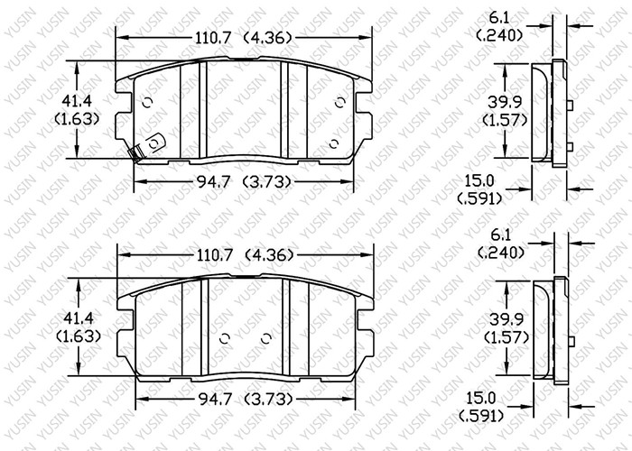 GDB1716 Rear Brake Pad