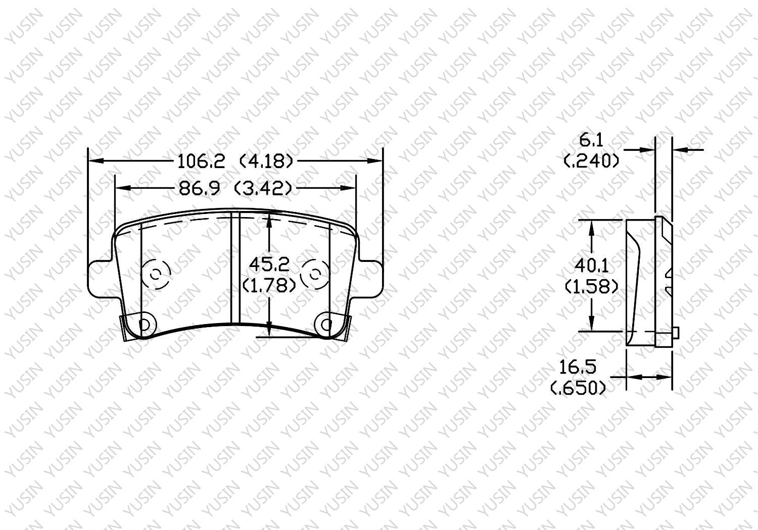 GDB1784 Rear Brake Pad