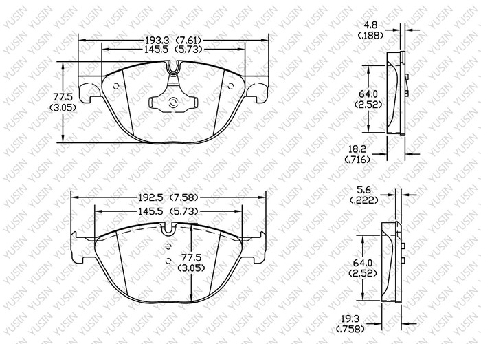 GDB1838 Front Brake Pad