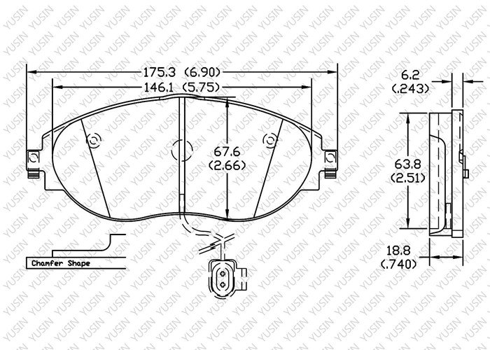 GDB1918 Front Brake Pad