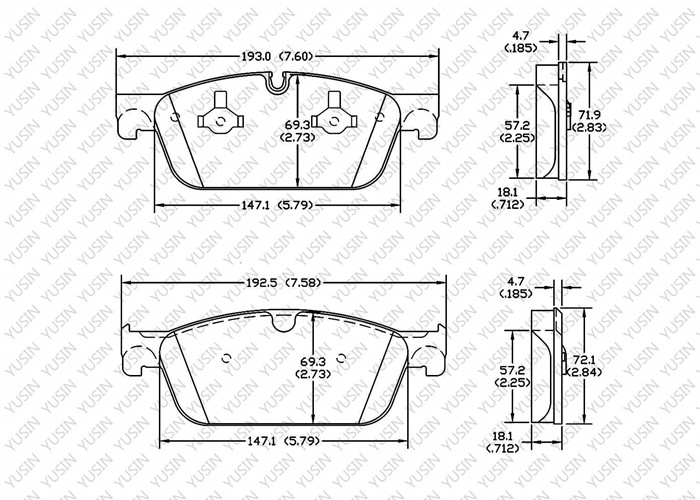 GDB1970 Front Brake Pad