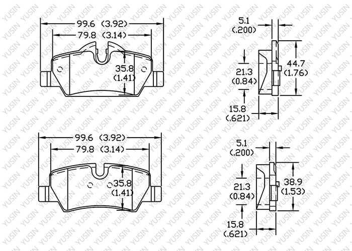 GDB2088 Rear Brake Pad